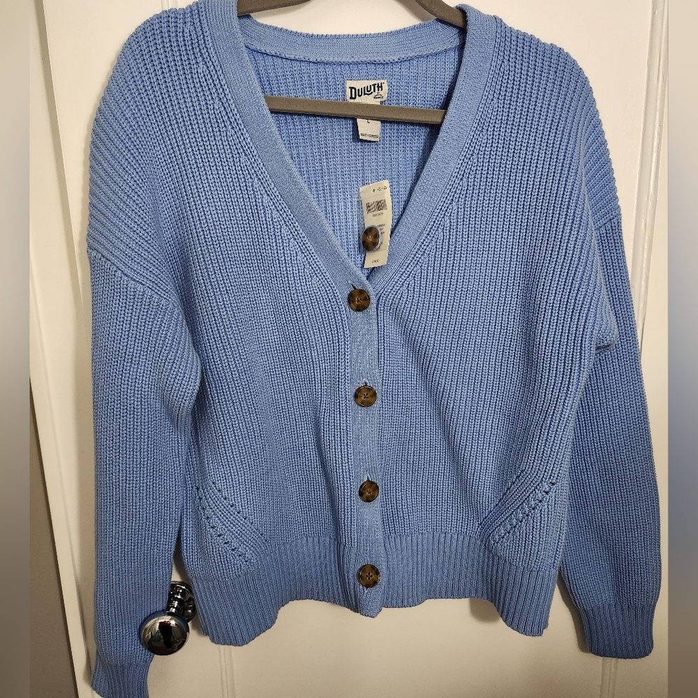 Light blue cardigan